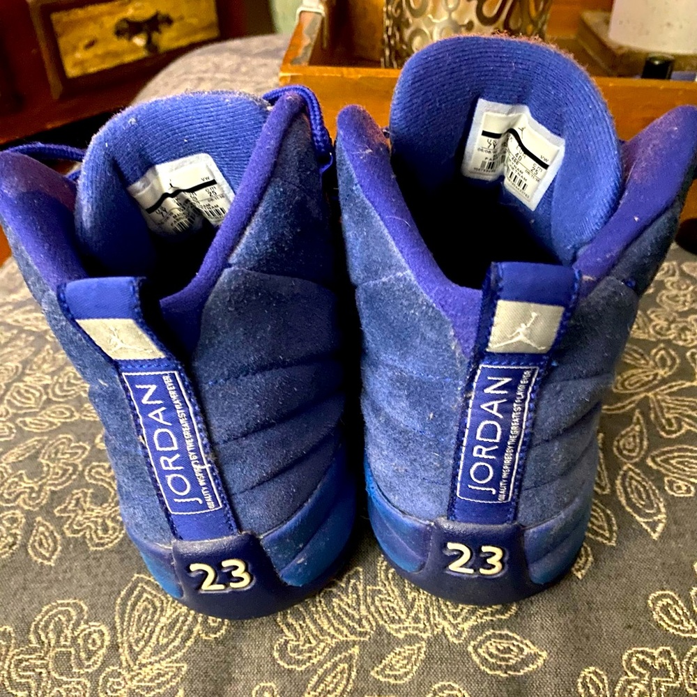 Jordan’s , Blue suede, size 7Y ,